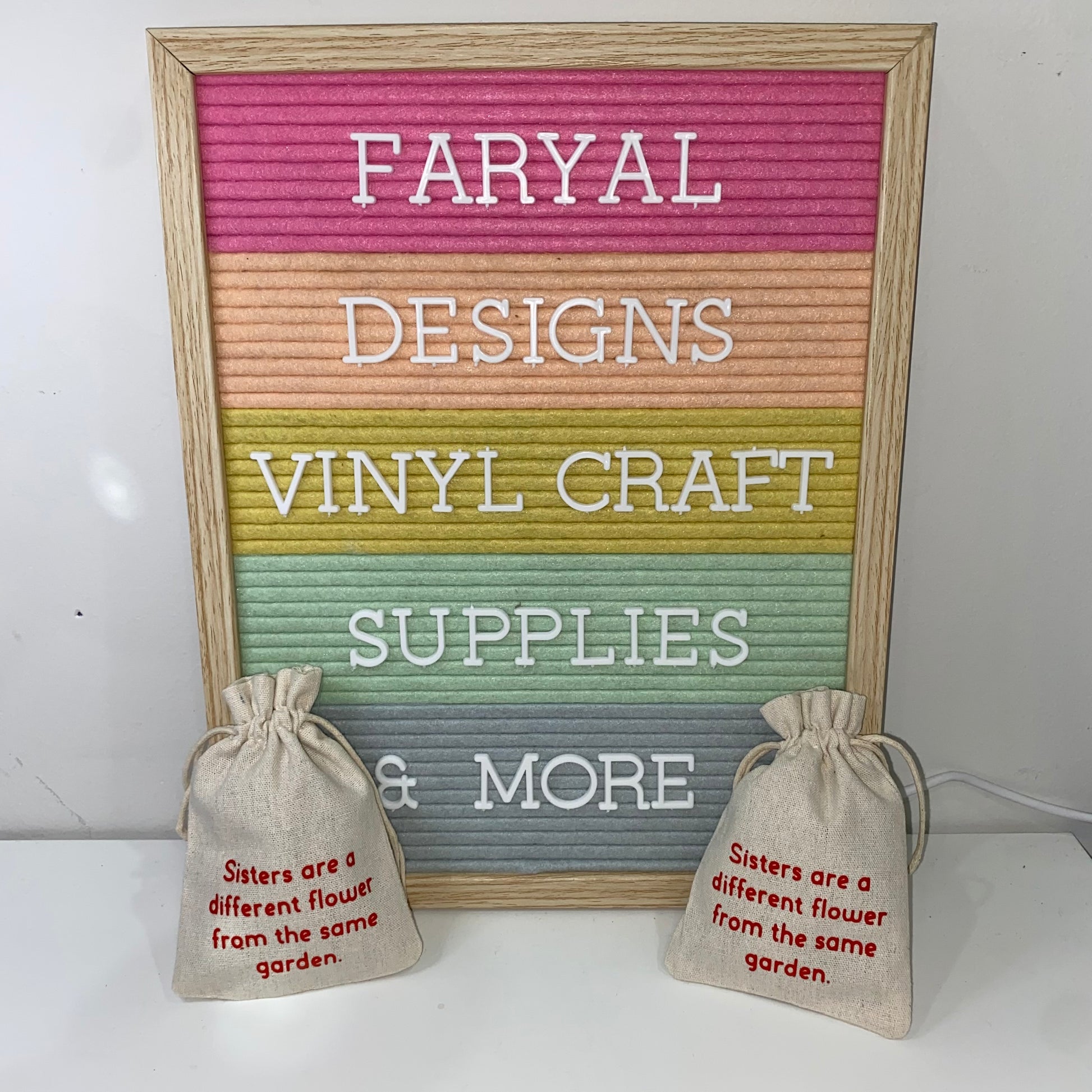 Cotton Drawstring Bags - FARYAL DESIGNS PTY LTD