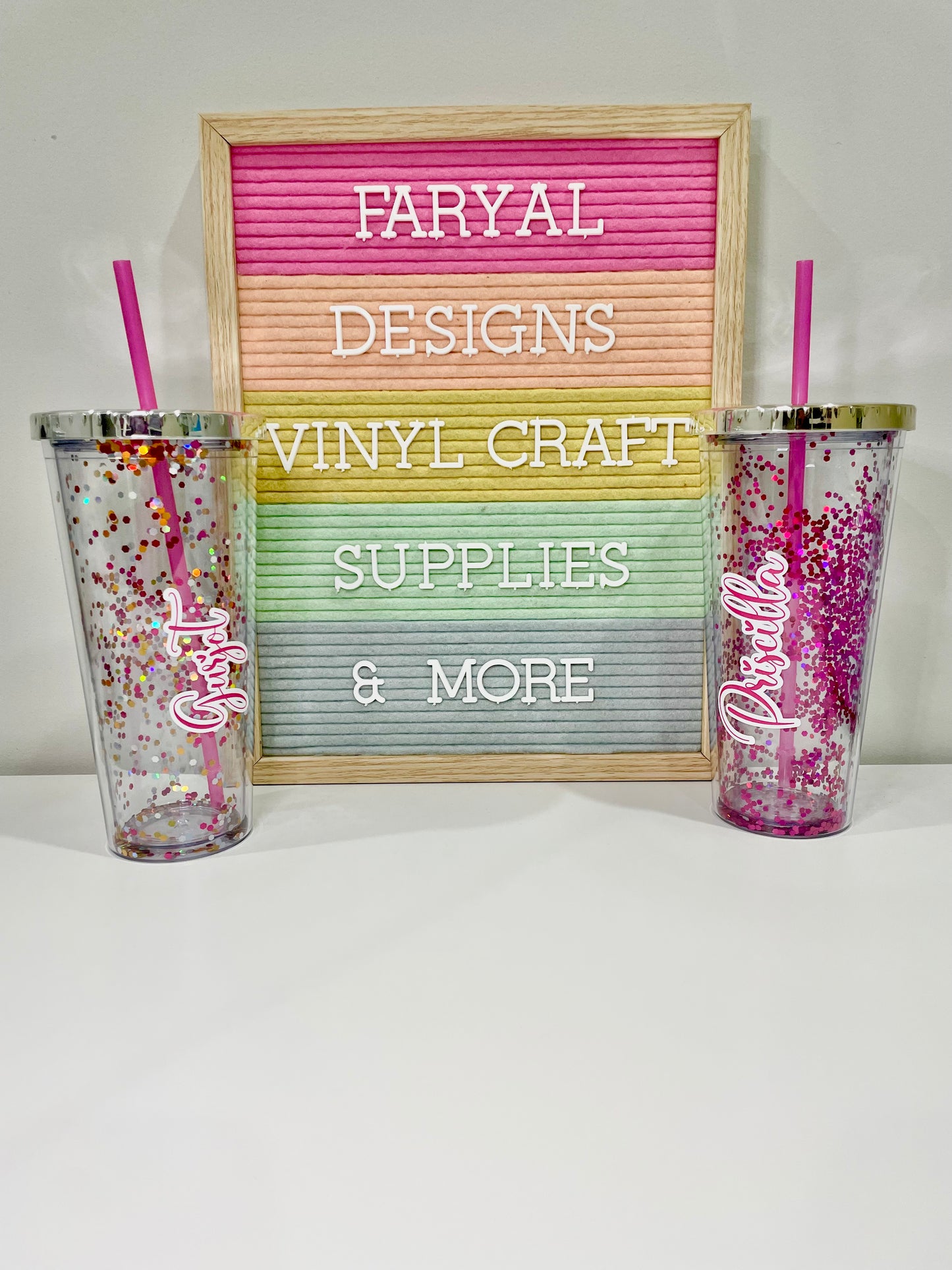 Glitter Tumblers (17Oz) - FARYAL DESIGNS PTY LTD