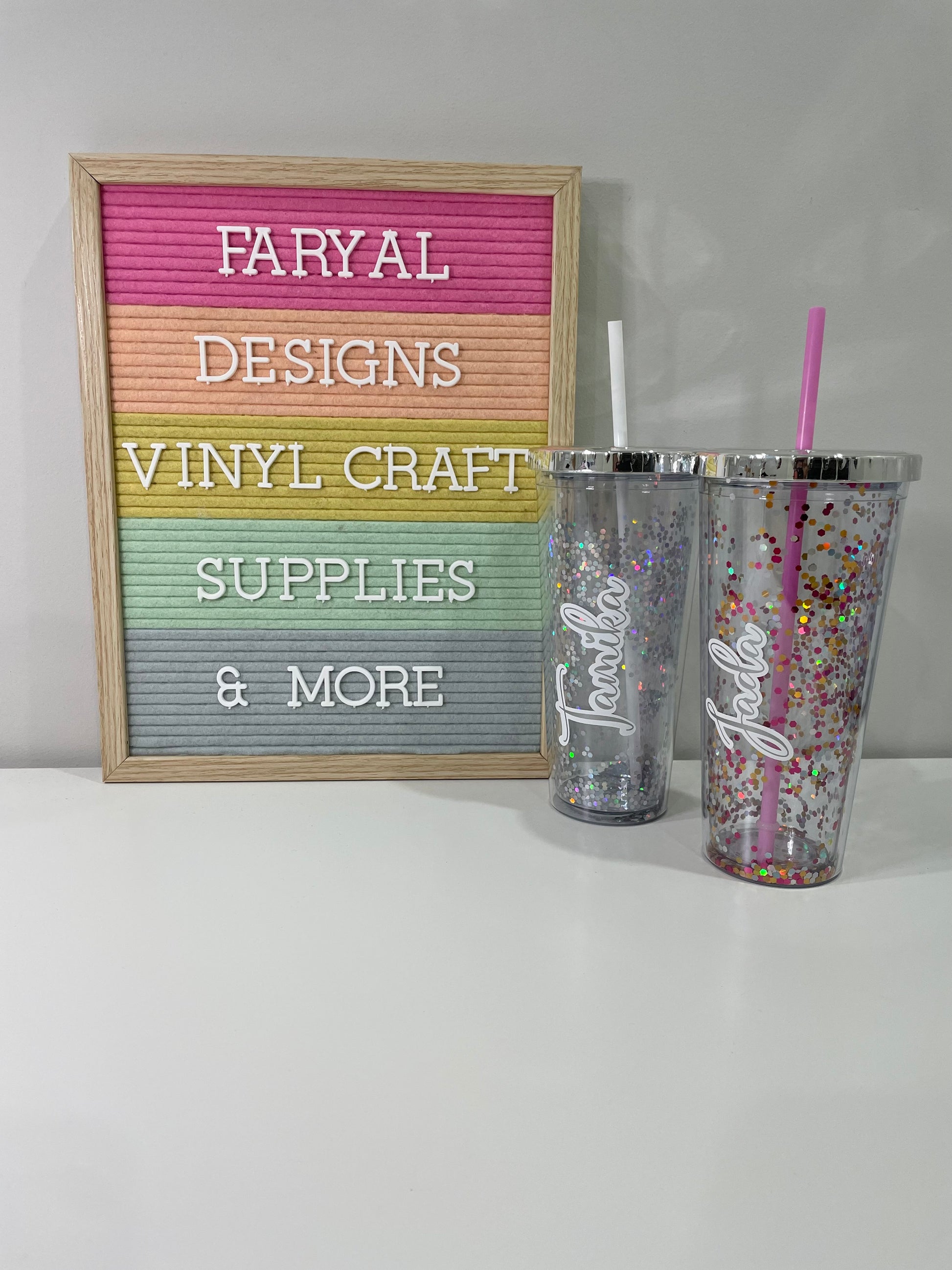 Glitter Tumblers (17Oz) - FARYAL DESIGNS PTY LTD