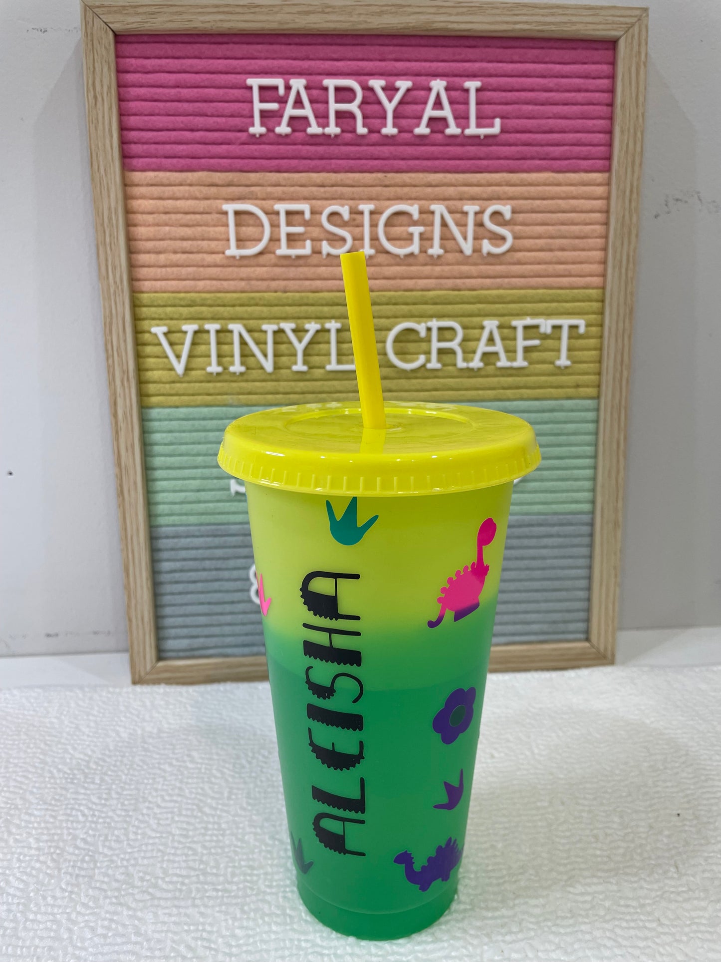 Colour Change Cups (Set of 5) 24Oz - FARYAL DESIGNS PTY LTD