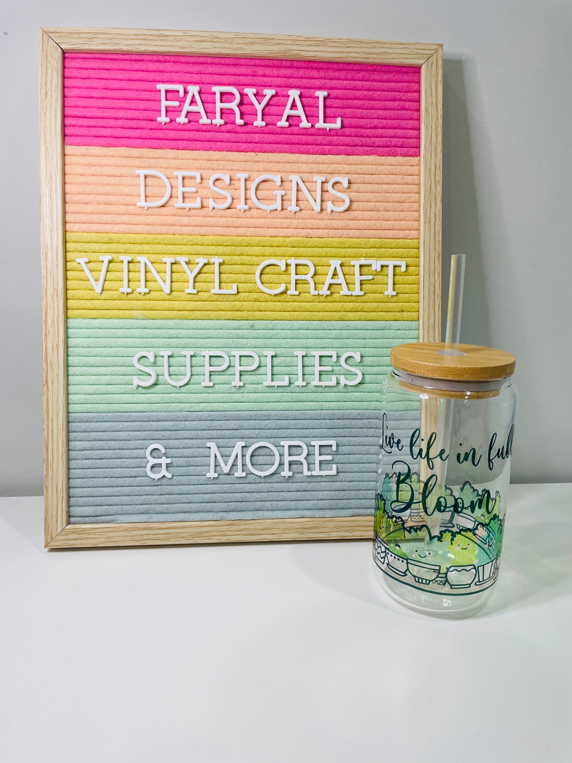 Sublimation Glass Can Tumblers 16oz - FARYAL DESIGNS PTY LTD