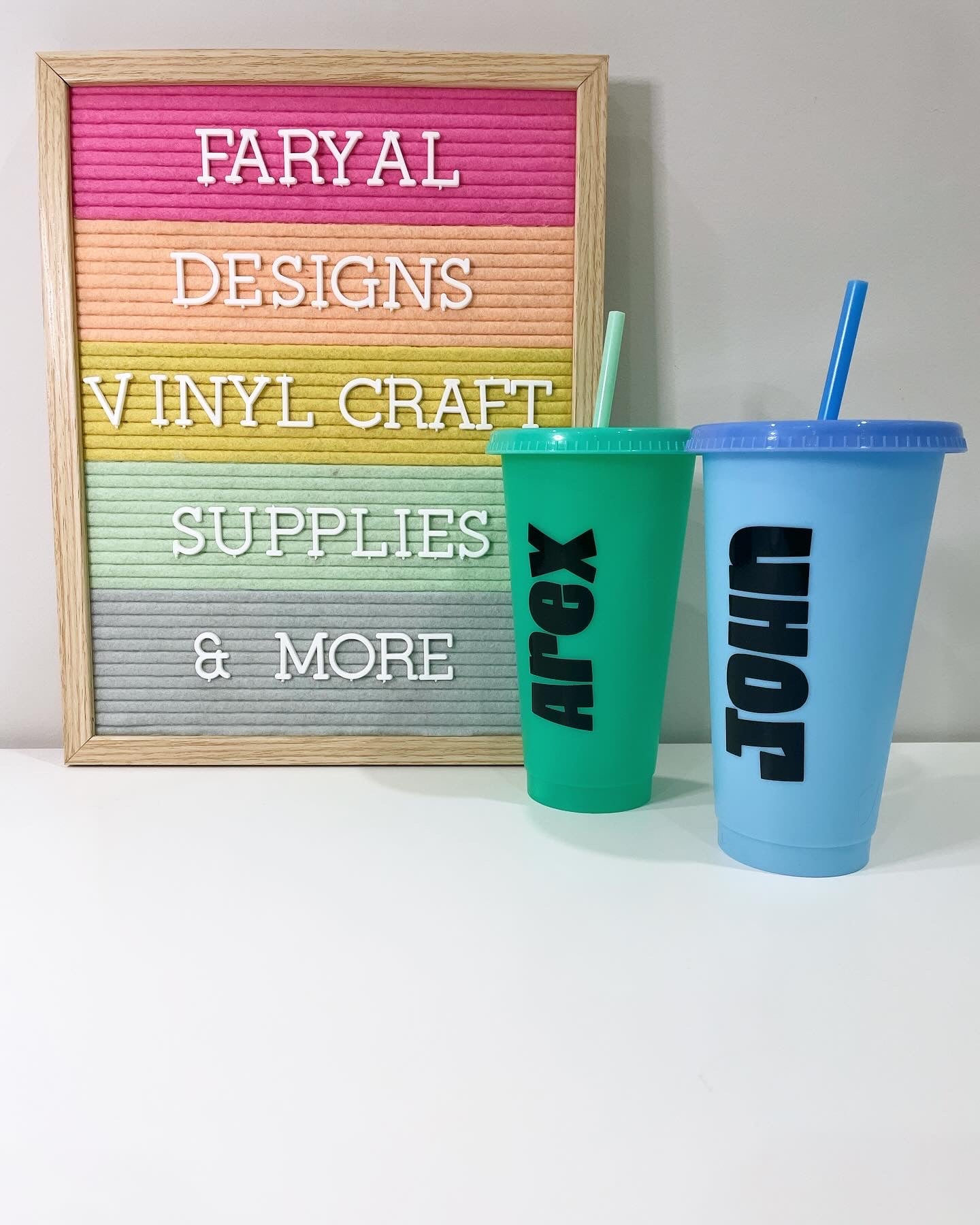 Colour Change Cups (Set of 5) 24Oz - FARYAL DESIGNS PTY LTD