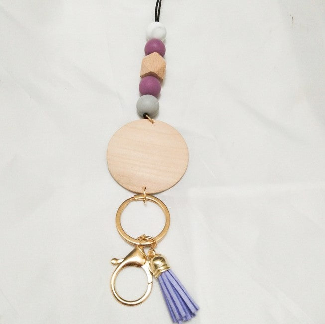 Wooden Disc Lanyards - FARYAL DESIGNS PTY LTD