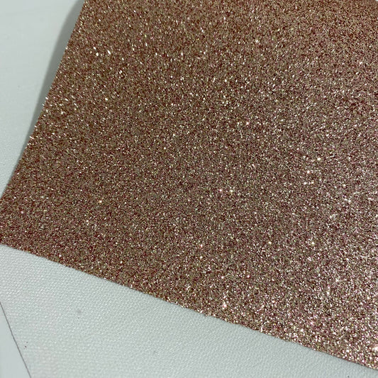 Champagne Gold Fine Glitter Faux Leather - FARYAL DESIGNS PTY LTD