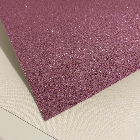 Light Pink Purple Fine Glitter Faux Leather