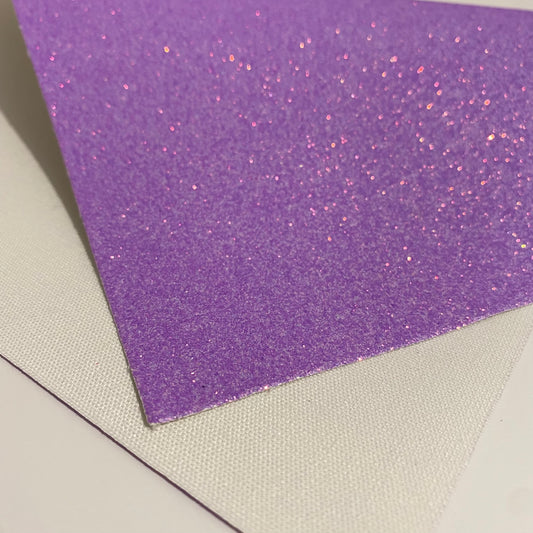 Light Purple Fine Glitter Faux Leather