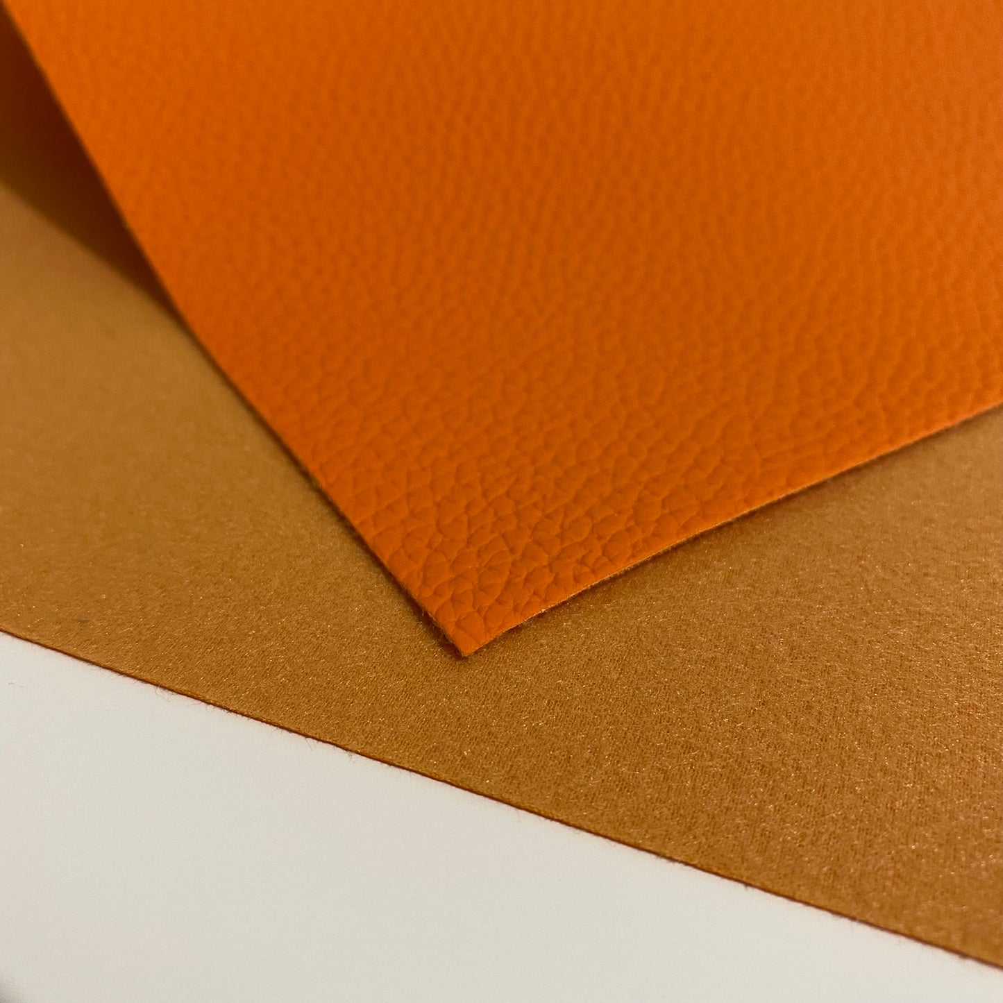 Orange Litchi Faux Leather - FARYAL DESIGNS PTY LTD