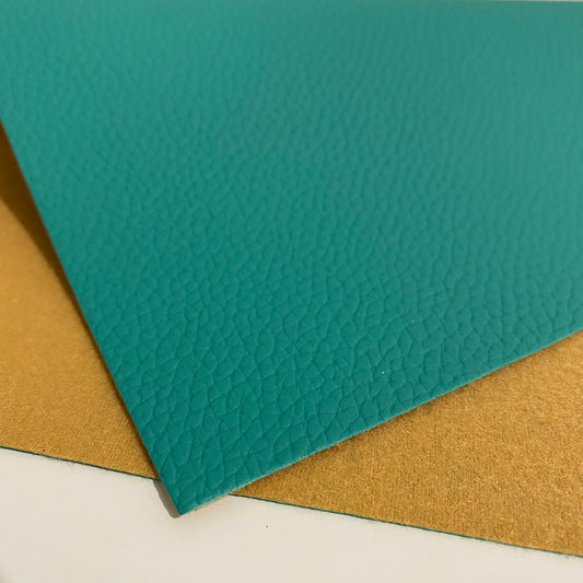 Pine Green Litchi Faux Leather - FARYAL DESIGNS PTY LTD