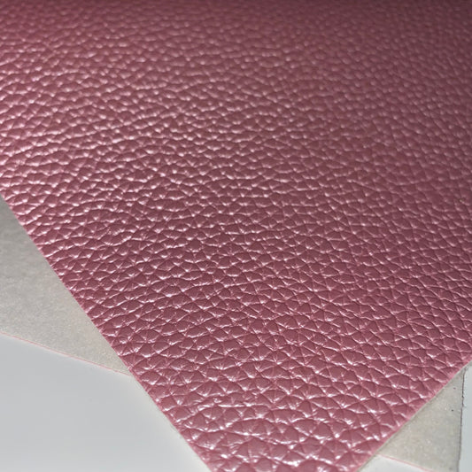 Pink Pearl Litchi Faux Leather