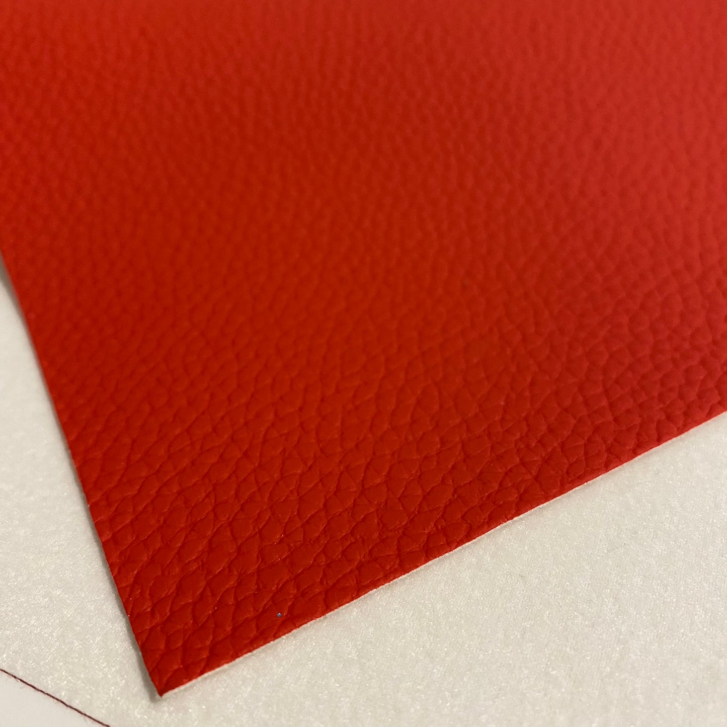 Bright Red Litchi Faux Leather - FARYAL DESIGNS PTY LTD