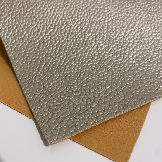 Sand Pearl Litchi Faux Leather