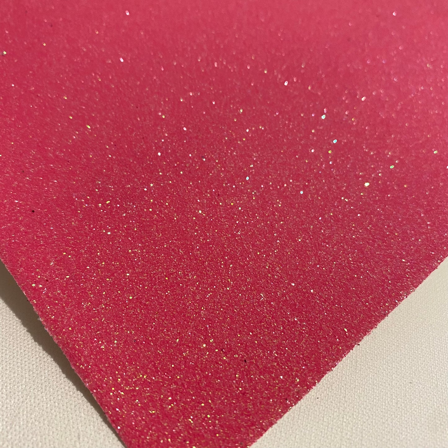 Watermelon Pink Fine Glitter Faux Leather - FARYAL DESIGNS PTY LTD