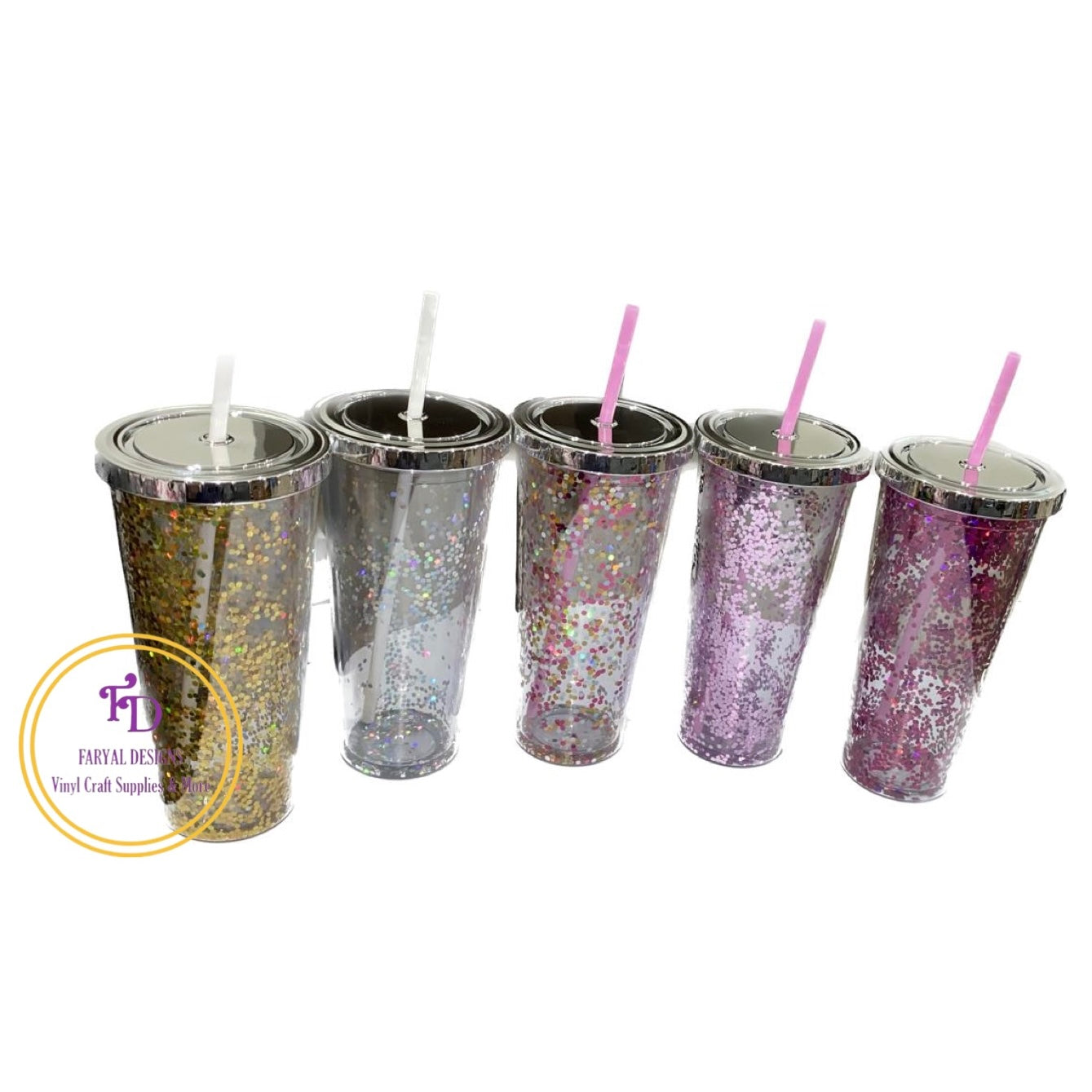 Glitter Tumblers (17Oz) - FARYAL DESIGNS PTY LTD