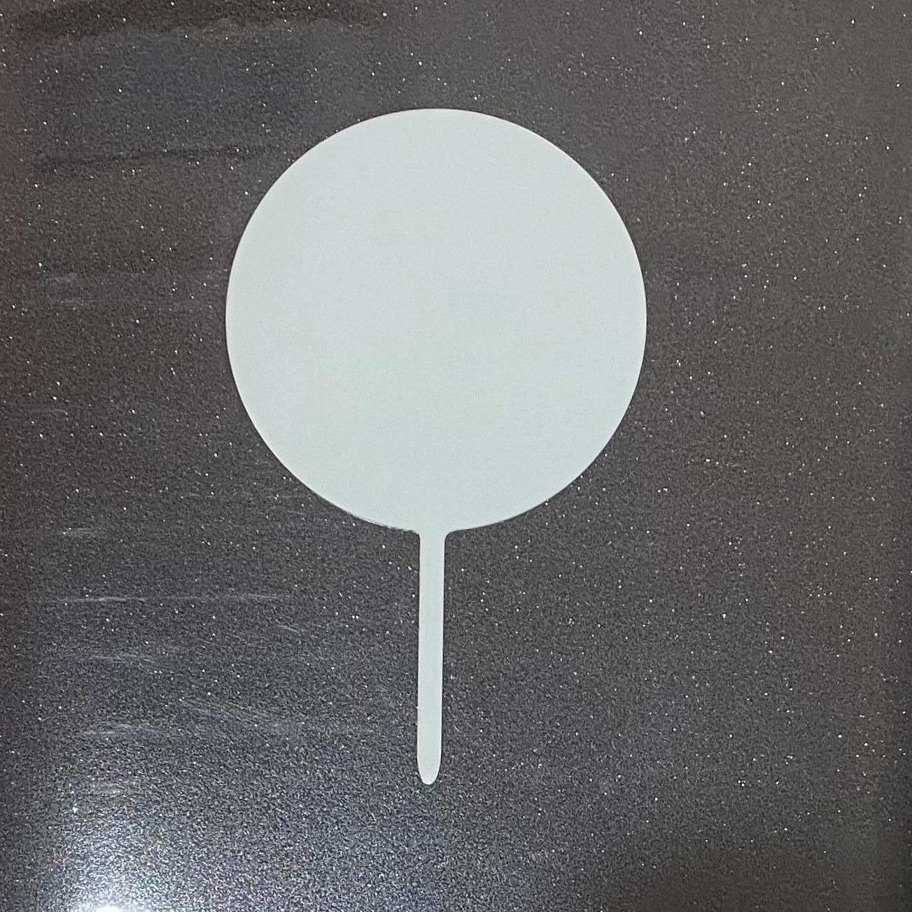 Round Blank Acrylic Cake Toppers (Small) Faryal Designs Blanks 1.95 Faryal Designs