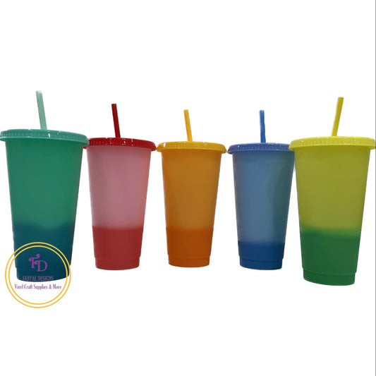 Colour Change Cups (Set of 5) 24Oz